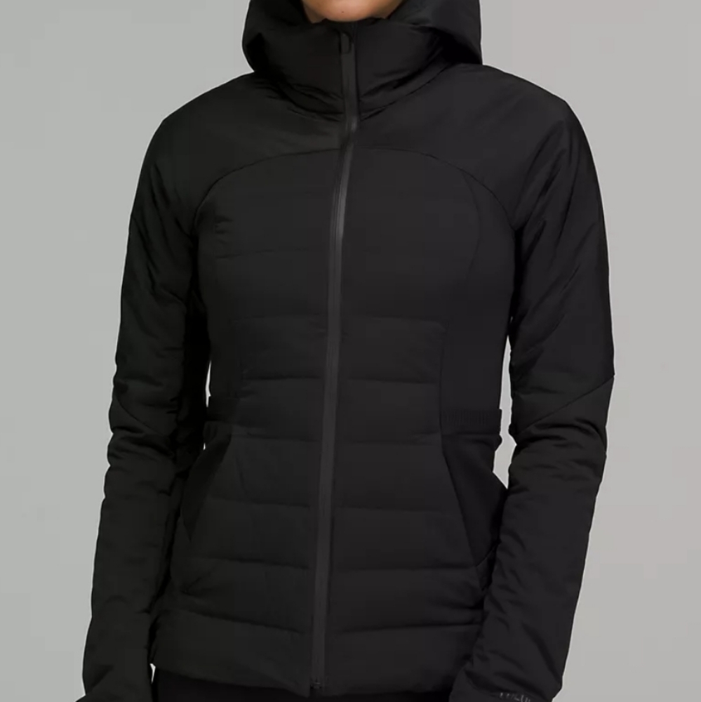 nwot Lululemon Black Down For It All Puffer Jacket
